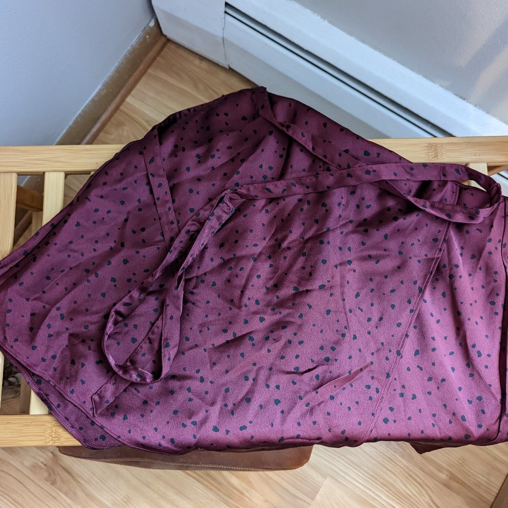 Satin Abercrombie Mini Skirt